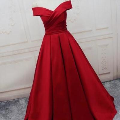 Charming Prom Dress, A Line Prom Dress,Dark Red Evening Dress,Formal Evening Dresses ,Women Dress 
