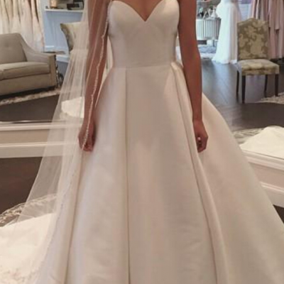 Charming Wedding Dress, Ball Gown Wedding Dress, Sweetheart Wedding Gown, Sexy Bridal Dresses 