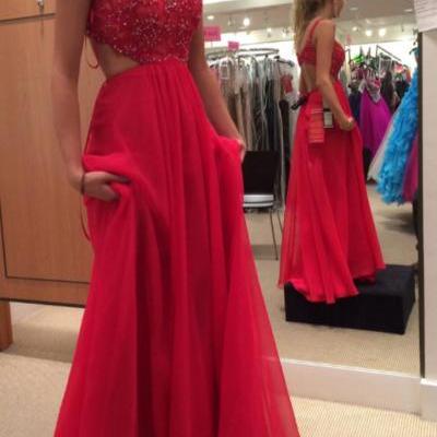 Bg80 Charming Prom Dress,Chiffon Prom Dress,Spaghetti Strap Prom Gown,Open Back Party Dress,Formal Dress 2016