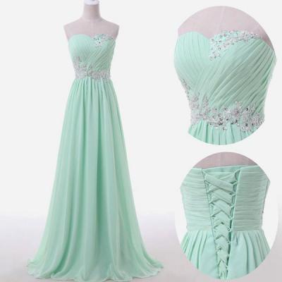 Bg219 Mint Green Prom Dress,Sexy Prom Dress,Sweeteart Prom Dress,Backless Prom Dress,Ciffon Prom Dress,A-Line Evening Dress,Prom Dress 2016