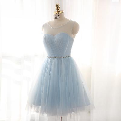 Bg626 Short Homecoming Dress,Organza Homecoming Dresses,Light Blue Homecoming Dress,Homecoming Dress 2016
