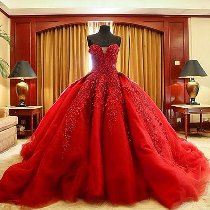 ball gown red and black