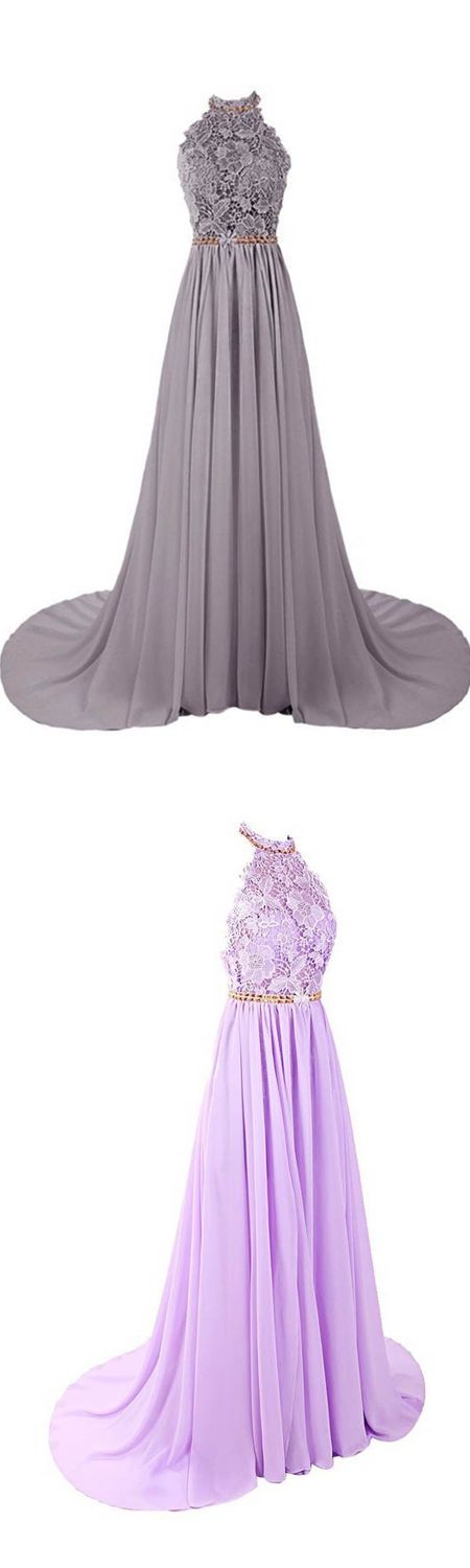 Charming Prom Dress, Chiffon Prom Dresses, Appliques Lace Long Party Dress CF779