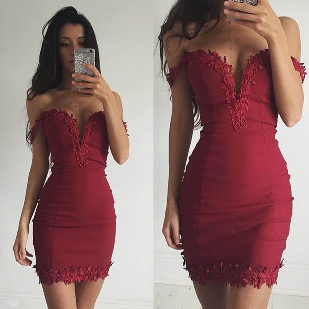 cute burgundy dresses