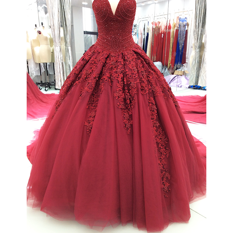 red wedding dresses 2018