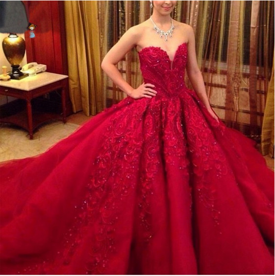 red wedding gowns 2018
