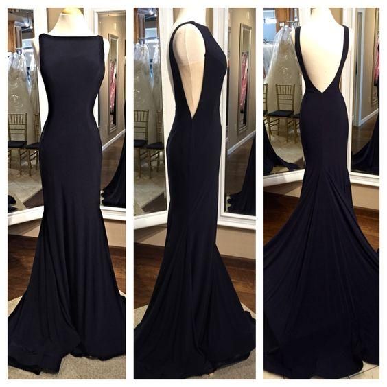 Bg58 Charming Prom Dress,Black Prom Dress,Backless Prom Dress,Women Formal Dress,Long Evening Gown