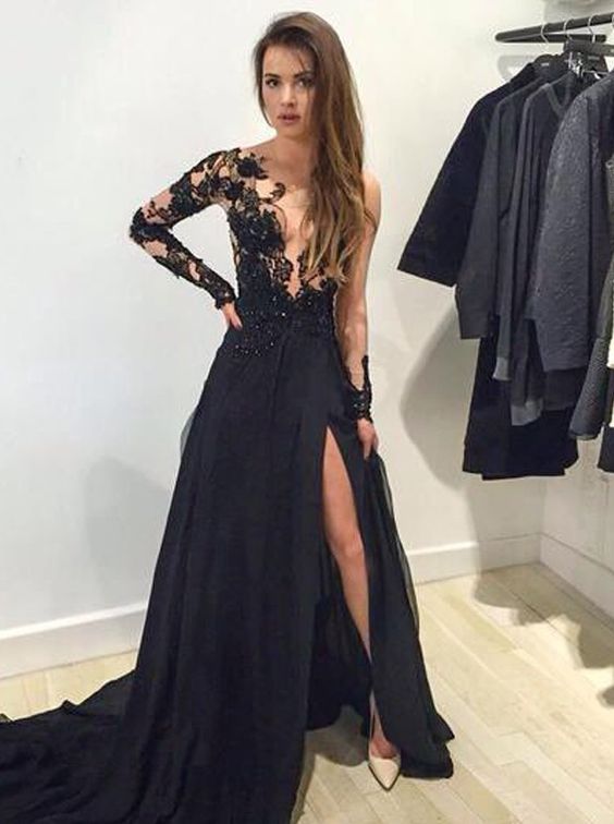 dress prom black