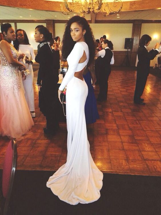 all white gown