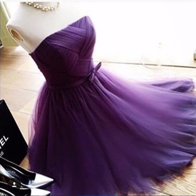 Purple Mini Prom Dresses
