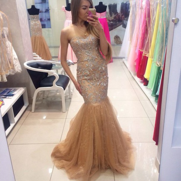 Custom Made Mermaid Prom Dresses 2016 Sweetheart