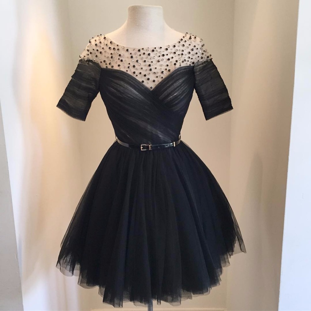 black formal cocktail dresses