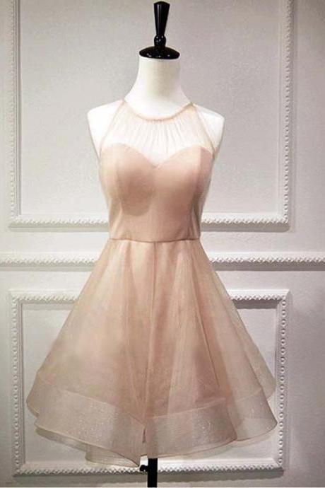 Charming Prom Dress, Elegant Tulle Prom Dresses, Short Homecoming Dress 