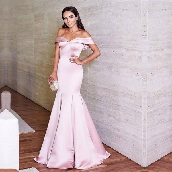 Off Shoulder Mermaid Prom Dress, Sexy Long Evening Dresses, Formal Gown ...