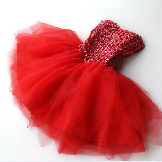 Bg698 Cute Red Prom Prom Dress,lovely Mini Prom Dress on
