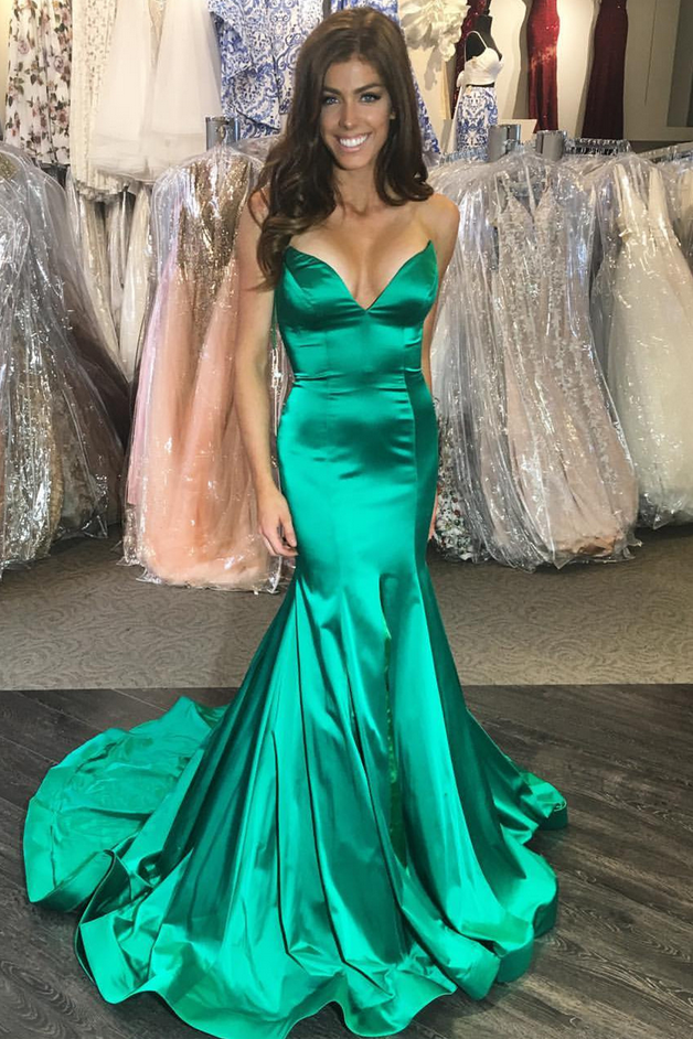 Sexy Mermaid Evening Dress Sleeveless Mermaid Prom Dress Formal Prom 8113