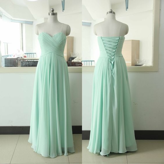Bg725 Mint Green Prom Dress,Chiffon Prom Dress,Long Prom Dresses,Lace ...