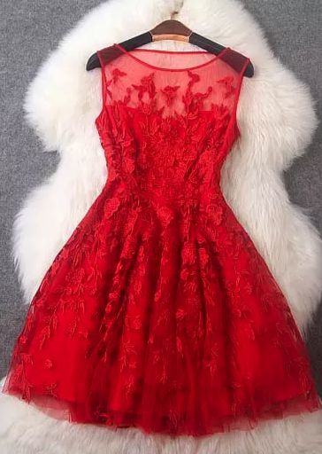 Charming Prom Dress,tulle Prom Dresses,short Prom Dress,red Prom Dress ...