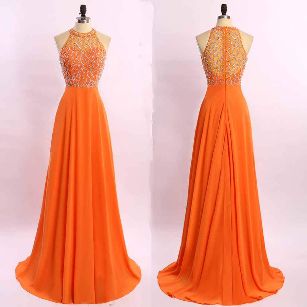 Темно Оранжевое Платье